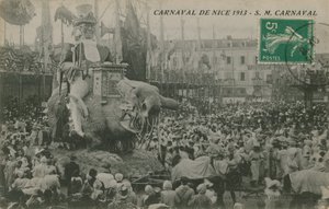 Karneval von Nizza 1913 von French Photographer