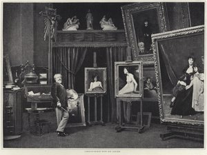 Carolus-Duran in seinem Atelier von French Photographer