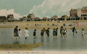 Cayeux, der Strand bei Ebbe von French Photographer