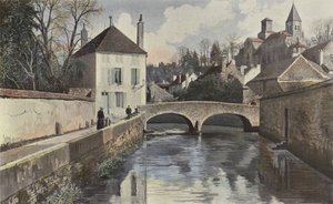 Chatillon-sur-Seine, Kirche Saint-Vorles und Perthuis-au-Loup von French Photographer