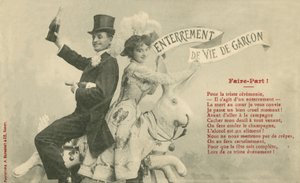 Paar auf einer Karussellfahrt von French Photographer