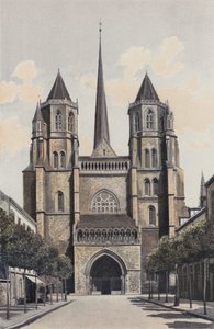 Dijon, Kathedrale Saint-Benigne, Fassade W von French Photographer