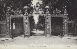 Eingang, Parc Monceau, Paris von French Photographer