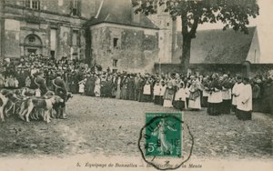 Equipage de Bonnelles - Benediction de la Meule. Postkarte gesendet im Jahr 1913