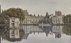 Fontainebleau, Palast, Ansicht vom Karpfenteich von French Photographer