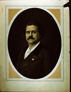 Imp. Lemercier & Co. Porträt eines Mannes (Sepia-Foto)