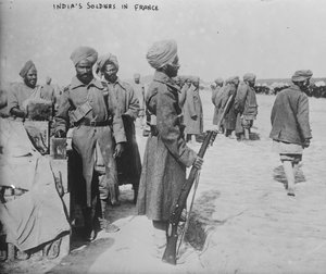 Indische Soldaten in Frankreich, 1914-1915