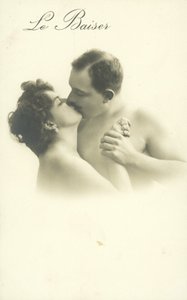 Küssendes Paar von French Photographer