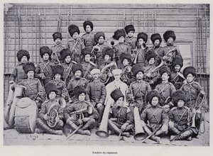 Die russische Armee: Fanfare des Regiments von French Photographer
