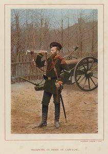 Die russische Armee: Trompeter in Felduniform