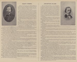 La Commune de Paris, Auguste Vermorel, Jean-Baptiste Millière (s/w Foto) von French Photographer