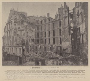 Die Kommune von Paris, Das Rote Kreuz, Blick von der Rue du Cherche-Midi von French Photographer