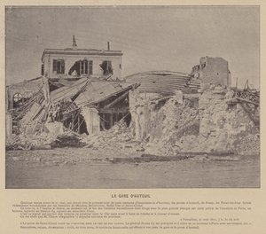 Die Kommune von Paris, Der Bahnhof von Auteuil von French Photographer