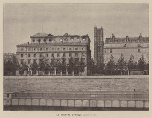 La Commune de Paris, Das Théâtre Lyrique, nach dem 25. Mai (s/w Foto) von French Photographer