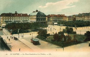 Le Havre, La Place Gambetta, Das Theater