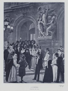 Nach einem Ball in der Pariser Oper