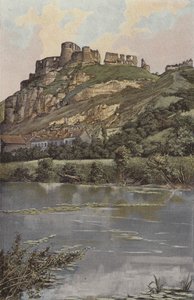 Les Andelys, Schloss Gaillard, Flussseite von French Photographer