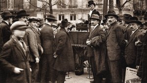Die kleinen Berufe von Paris: der Straßenhändler des Boulevards