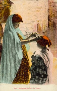 Muslimische Frau und Kind