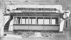 N.J. Raffards elektrischer Straßenbahnwagen, 1881