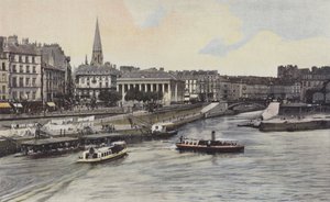 Nantes, Die Börse, Blick von der Insel Gloriette