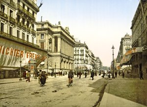 Palais de la Bourse an der La Canebière in Marseille, veröffentlicht um 1900 von French Photographer