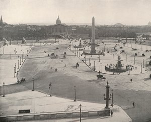 Paris: Südansicht über den Place de la Concorde von French Photographer