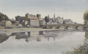Pau, Gesamtansicht, von der linken Uferseite des Gave aufgenommen