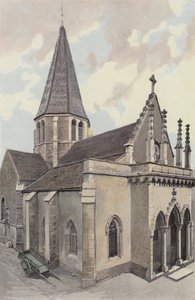Plombieres-les-Dijon, Kirche, Gesamtansicht NW