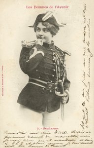 Polizist, Frau der Zukunft von French Photographer