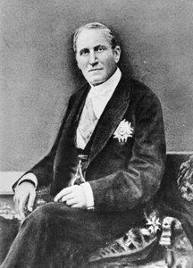 Porträt von Baron Georges Eugene Haussmann (1809-91) aus Memoires du Baron Haussmann, Paris, Victor Havard Editeur, 1889 von French Photographer