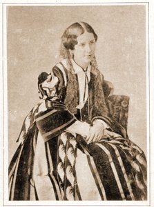 Porträt von Elisabeth Felix genannt Mademoiselle Rachel im Jahr 1851, französische Tragödin (1821 - 1858) von French Photographer