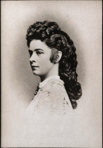 Porträt von Elisabeth von Österreich, genannt Sissi (1837-1898), Kaiserin von Österreich und Königin von Ungarn. von French Photographer