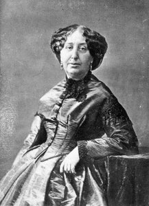 Porträt von George Sand (Aurore Dupin, Baronne Dudevant) (1804-1876), französische Schriftstellerin.