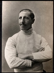 Porträt von Giuseppe Pini (geb. 1853), italienischer Fechter