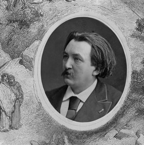 Porträt von Gustave Doré (1832-83) (s/w Foto) (Detail)