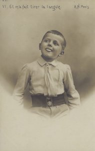Porträt eines kleinen Jungen von French Photographer