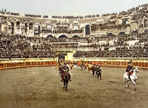 Prozession der Matadore im Amphitheater von Nîmes