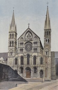 Reims, Kirche Saint-Remi, Fassade W von French Photographer