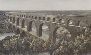 Remoulins, Römische Aquäduktbrücke über den Gardon von French Photographer
