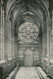 Rosettenfenster in der Sainte-Chapelle von French Photographer