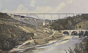 Ruinen, Garabit-Viadukt, über dem Tal der Truyère von French Photographer