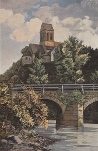 Saint-Ceneri, Kirche, Gesamtansicht Nord von French Photographer