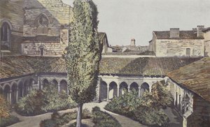 Saint-Emilion, Kreuzgang der Kollegiatkirche, Gesamtansicht von French Photographer