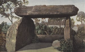 Saint-Nazaire, Dolmen umgeben von einem Platz von French Photographer