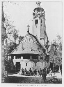 Der finnische Pavillon in der Rue des Nations auf der Weltausstellung von 1900, Paris