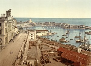 Der Hafen von Algier, veröffentlicht um 1900