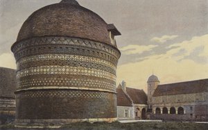 Varengeville, Herrenhaus des Reeders Ango, Innenhof und Taubenschlag