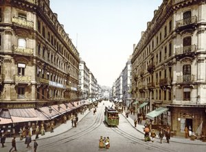 Blick die Rue de la République hinunter, Lyon von French Photographer