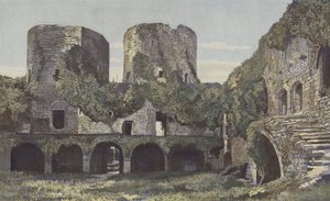 Villandraut, Schloss, Hofseite von French Photographer